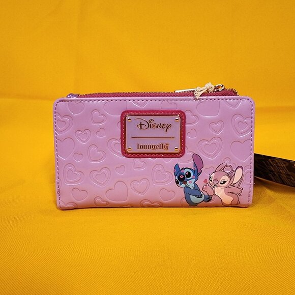 Loungefly Disney Angel and Stitch Heart Moving Valentine's Day Flap Wall… - Picture 6 of 13